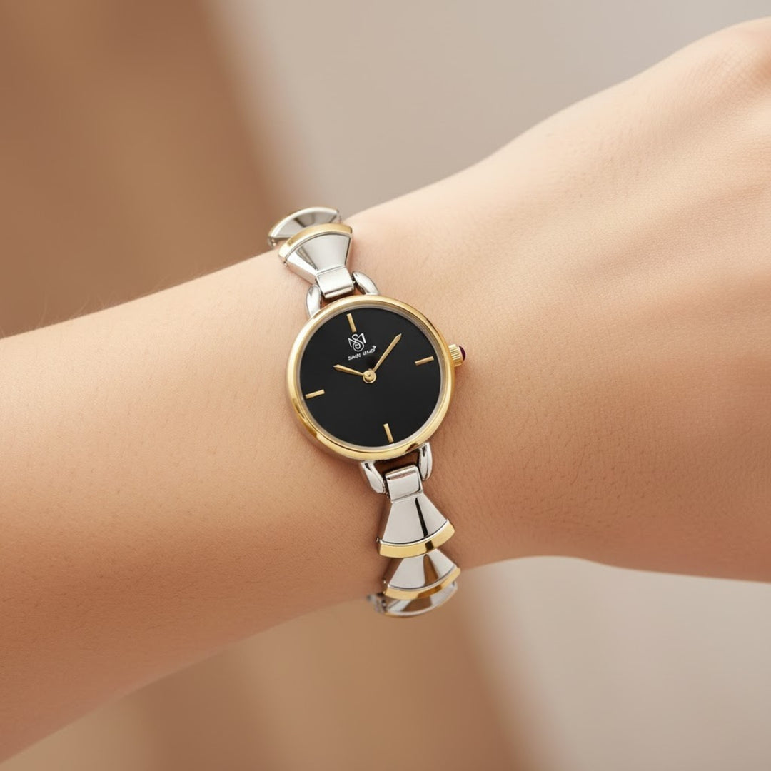 Bell Band Edition (Two-Tone silver Gold, Black Dial)