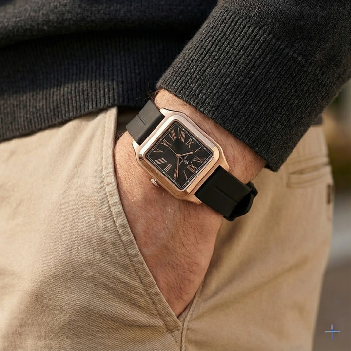 Slate Grey Square Analog