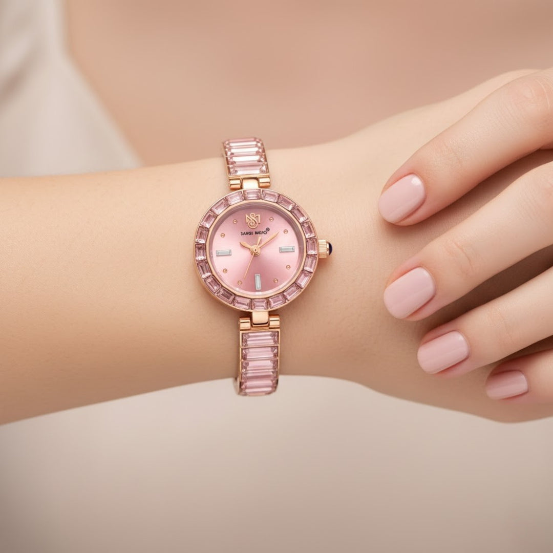 Egyptian Stone Rose Gold Pink Women’s Watch