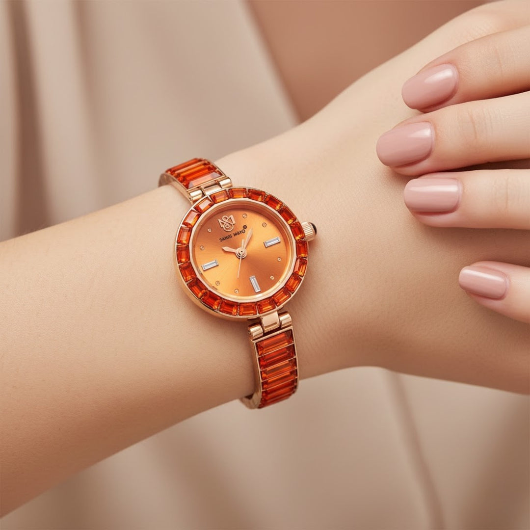 Egyptian Stone Rose Gold Women’s Watch