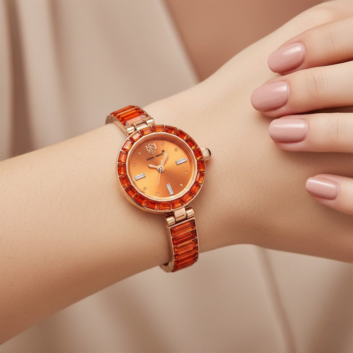 Egyptian Stone Rose Gold Women’s Watch