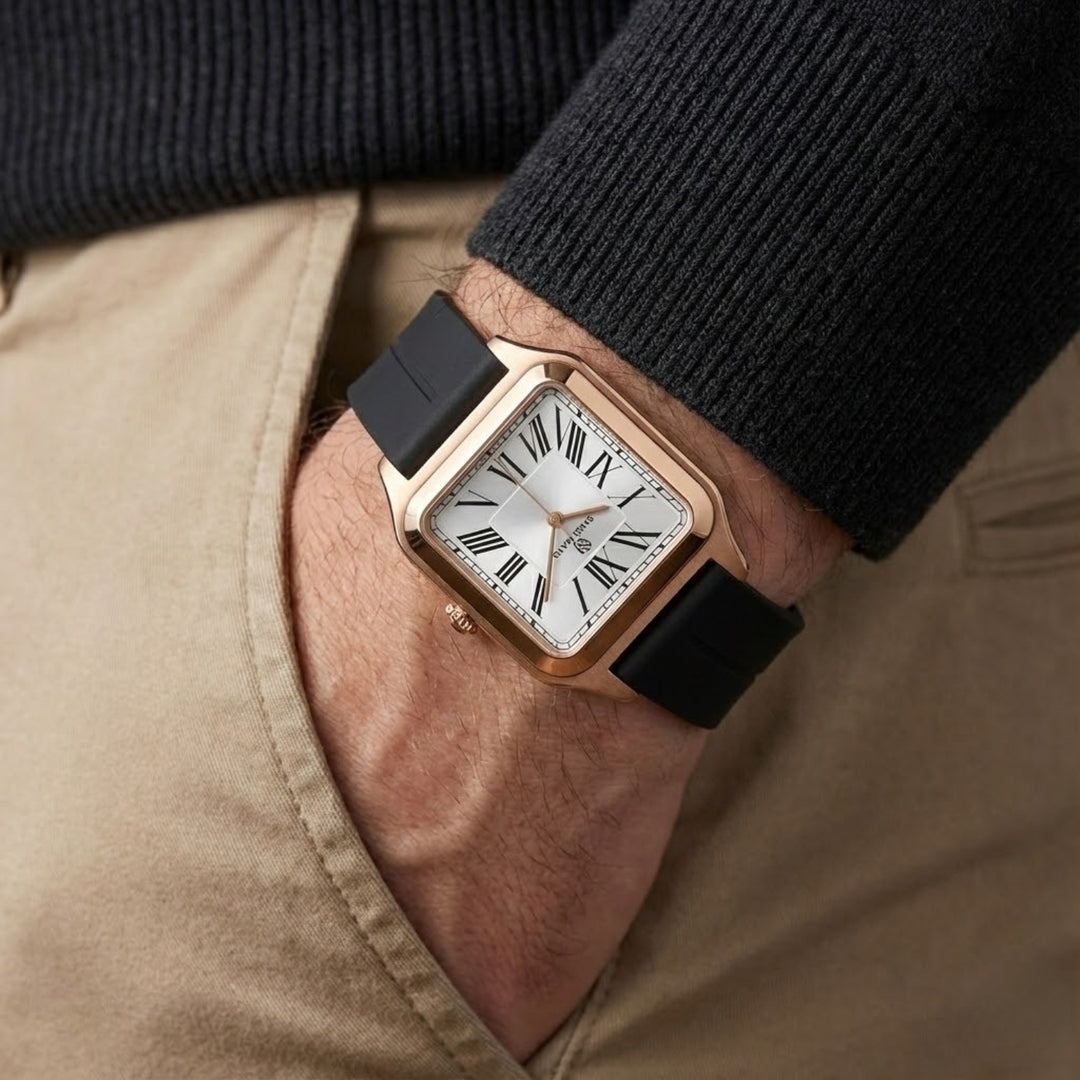 Pearl White Square Analog