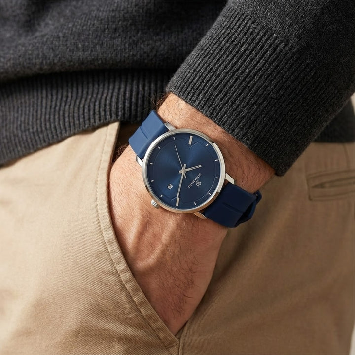 Navy Blue Magnetic Lock Analog