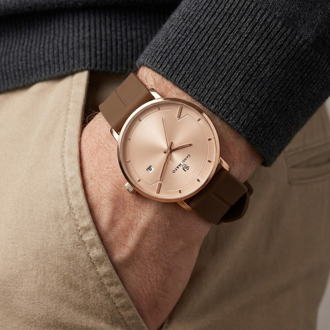 Regal Rose Gold Magnetic Lock Analog