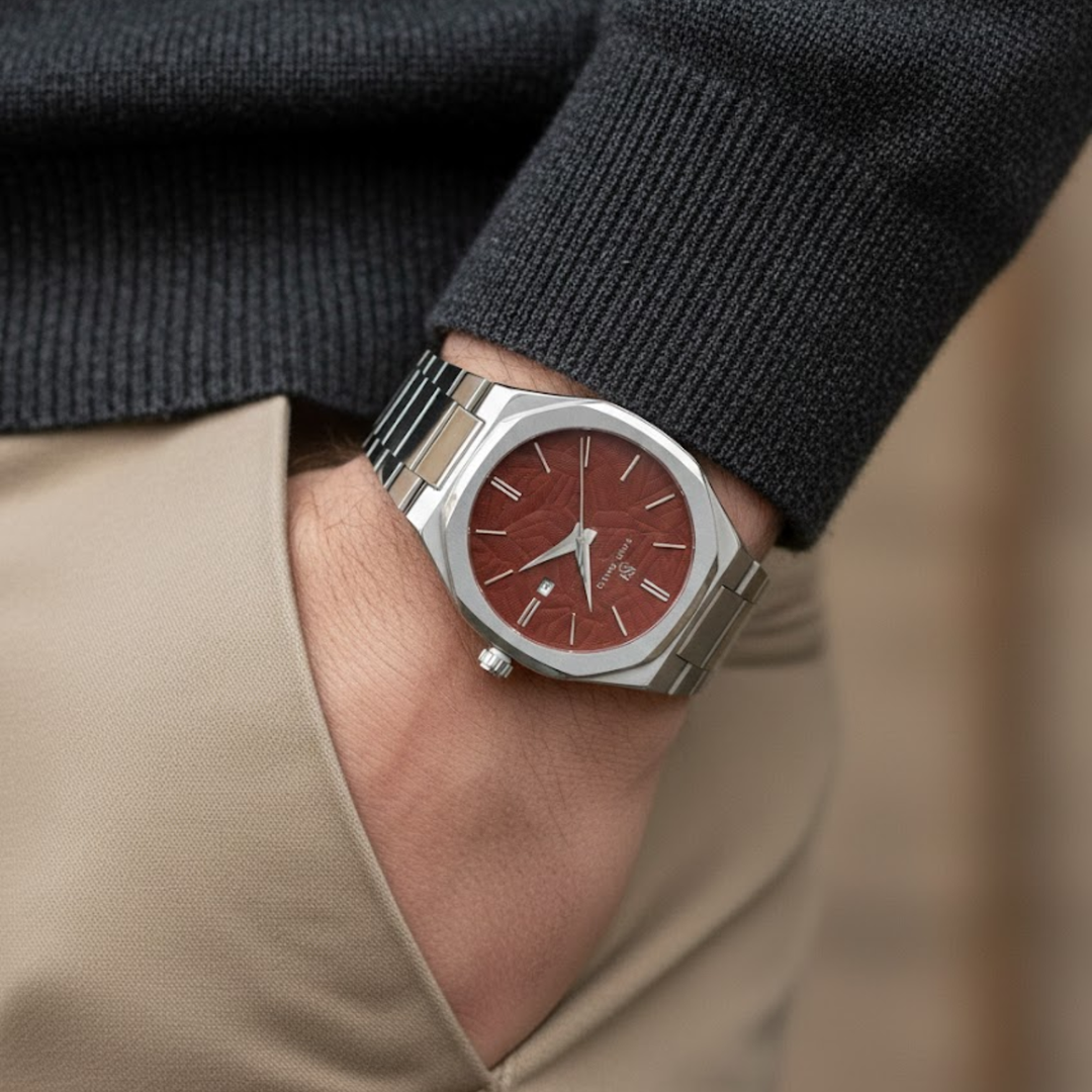 Crimson Maroon Two-Tone Analog