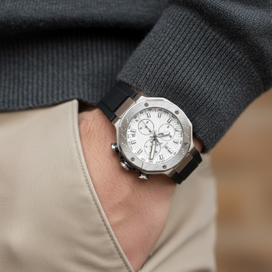 Romano Dual Dial White – Men's Watch