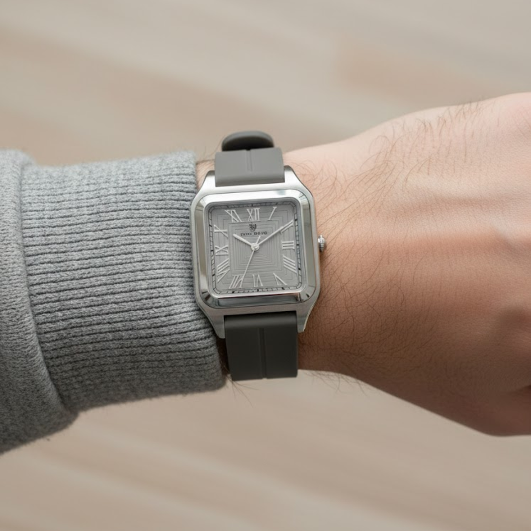 Slate Grey Square Magnetic Analog