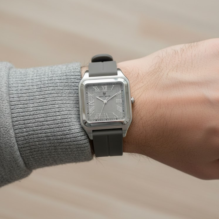 Slate Grey Square Magnetic Analog