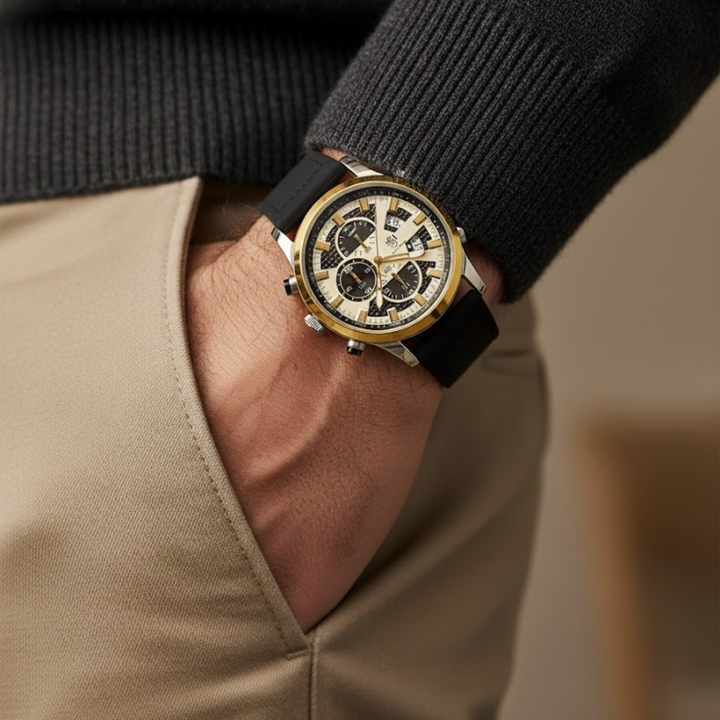 Two-Tone Gold Wrist Watch