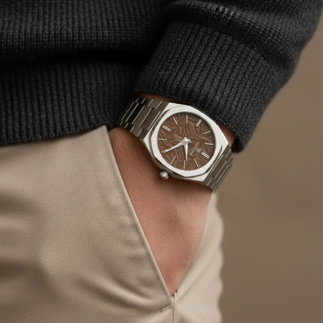 Mocha Brown Two-Tone Analog