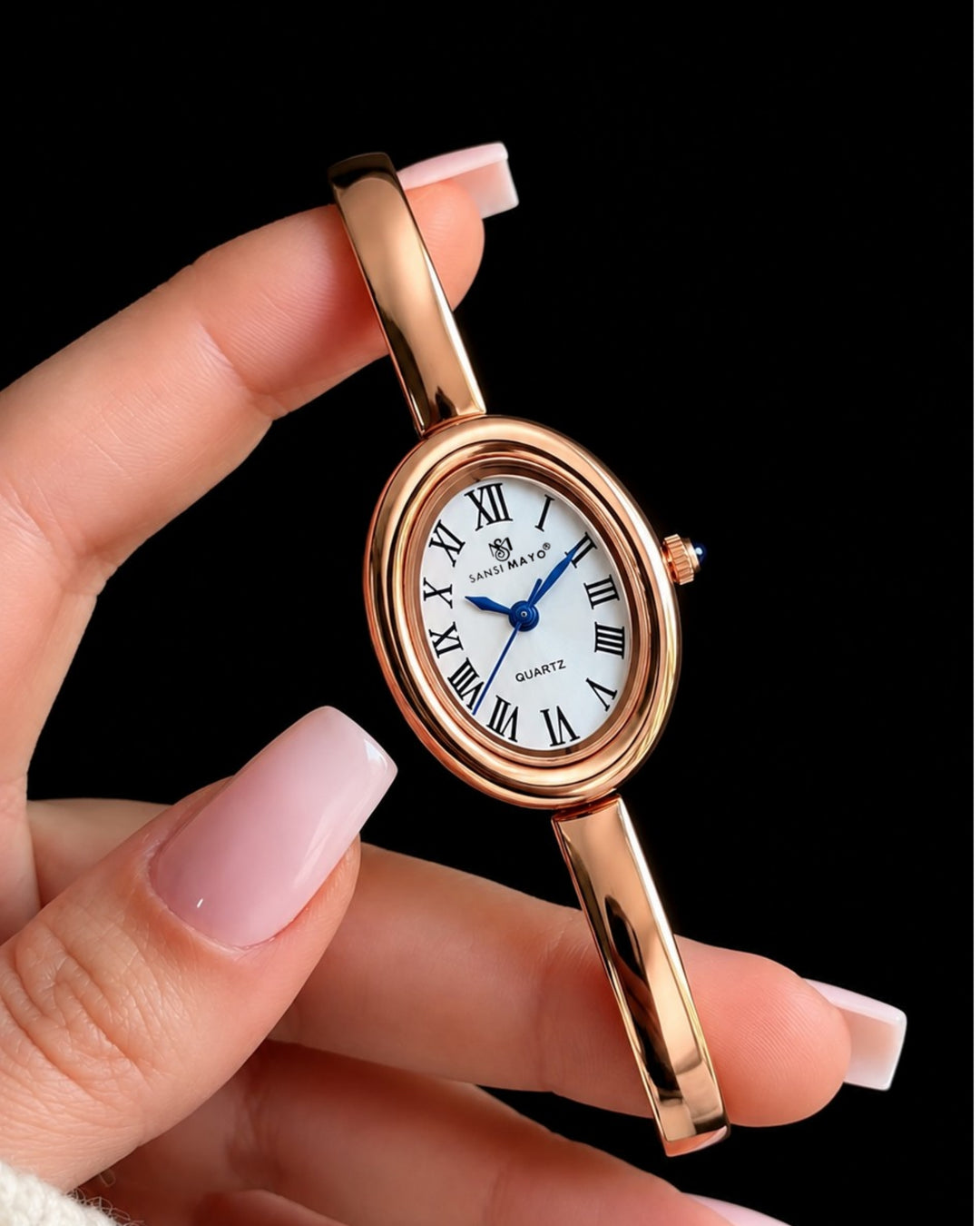 Sansi Mayo Minari Watch -Rose Gold Stainless Steel (White Dial)