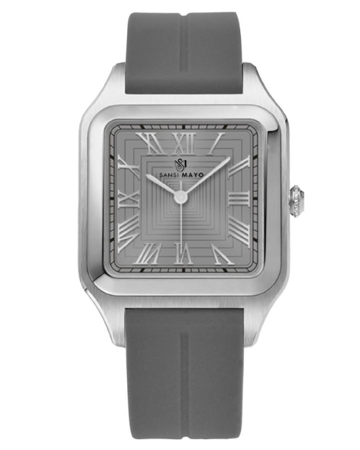 Slate Grey Square Magnetic Analog