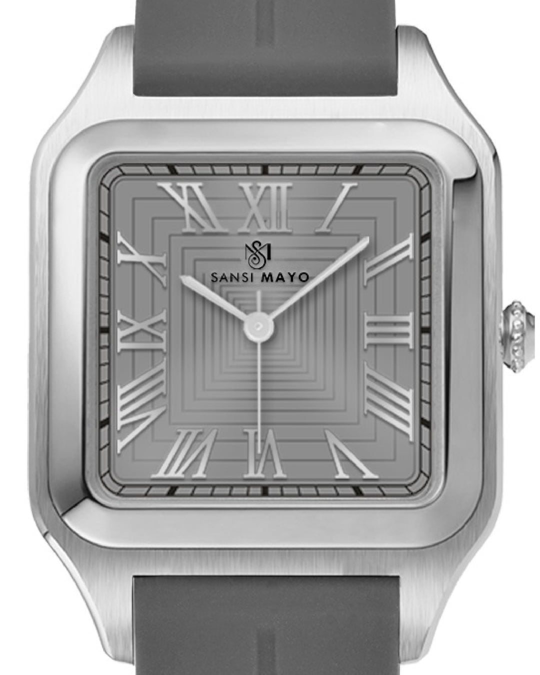 Slate Grey Square Magnetic Analog