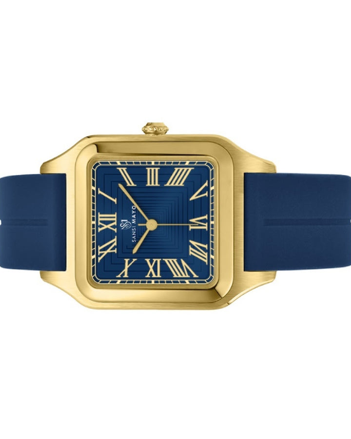 Azure Blue Square Magnetic Analog
