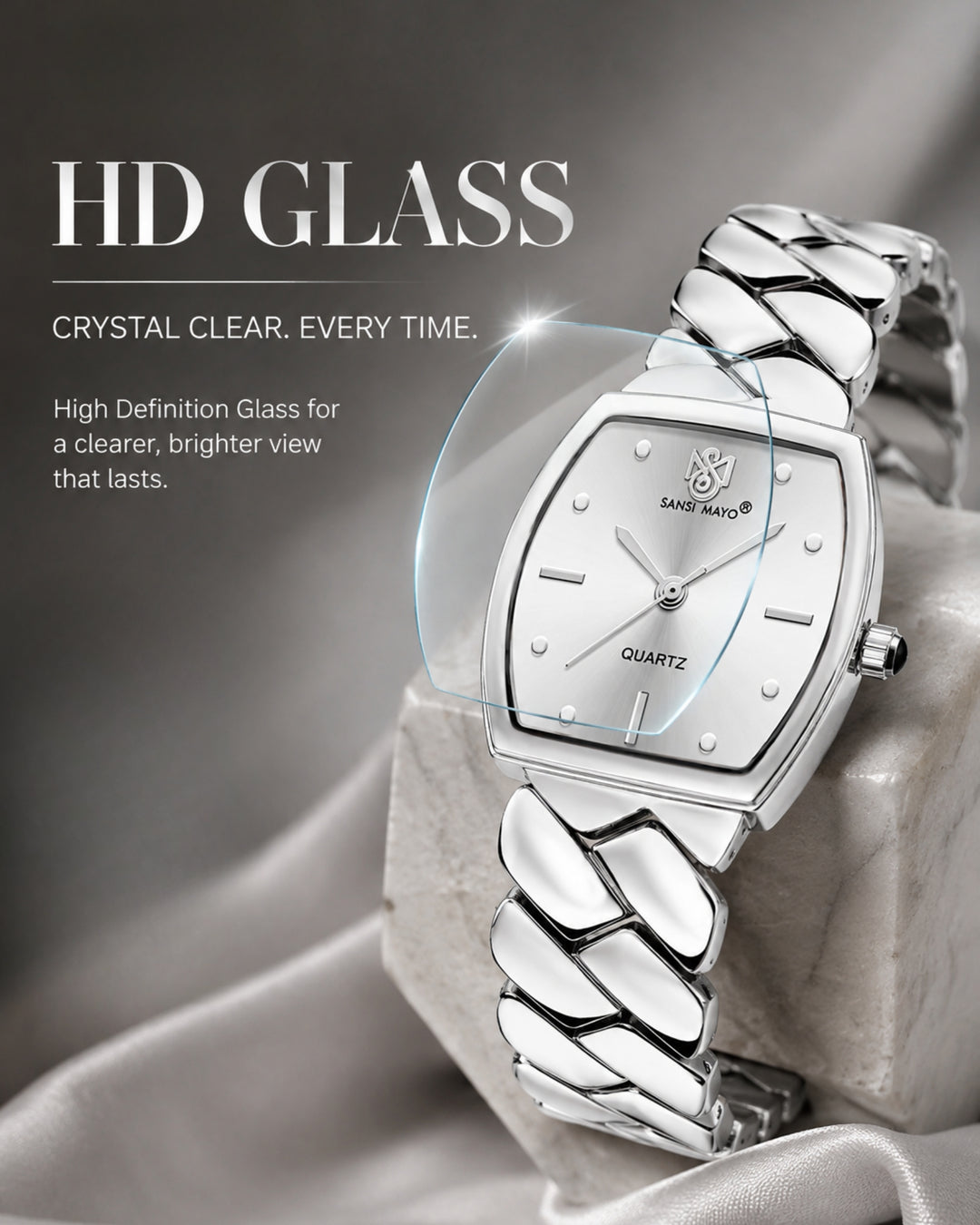 Sansi Mayo NIXIE Sky Blue Dial Stainless Steel Watch