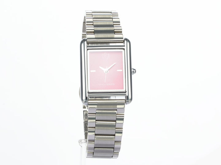 SANSI MAYO Women's Silver Stainless Steel Watch - Magenta Dial | 10mm | Quartz