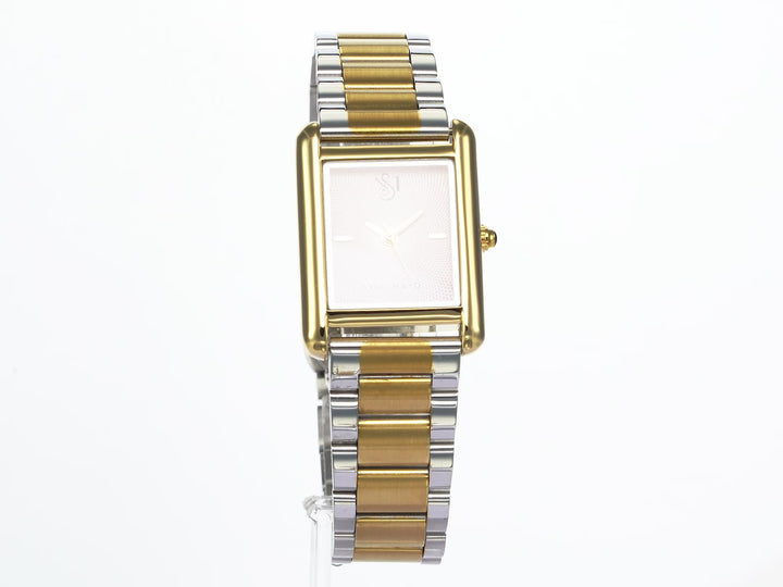 SANSI MAYO Women's Gold Stainless Steel Watch | Purple Dial | 10mm | Quartz | Dual Tone
