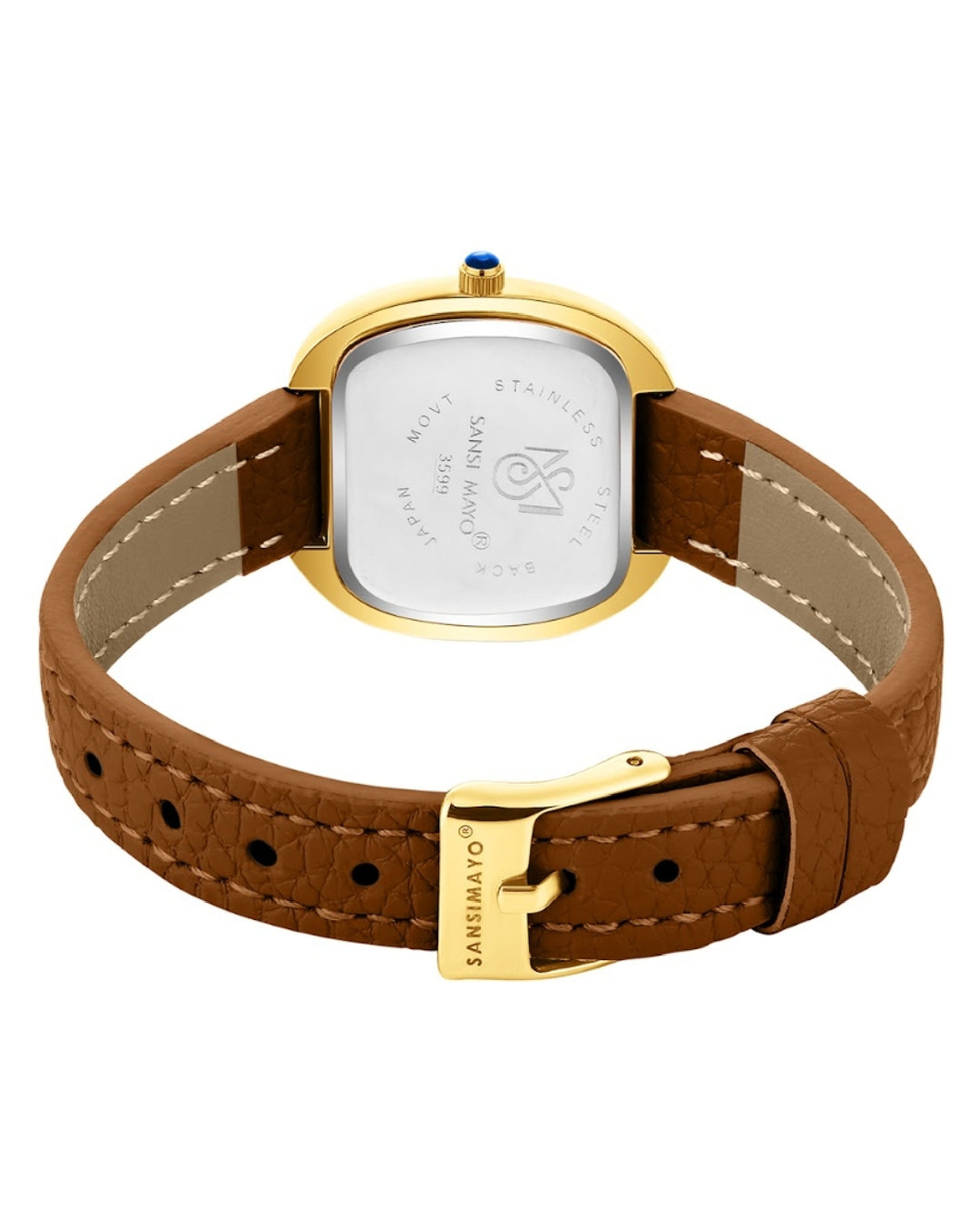 Verona Light Brown Strap Rose Gold Watch for Women