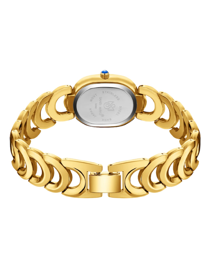 Sansi Mayo VETRA -Maroon Dial & Gold Bracelet
