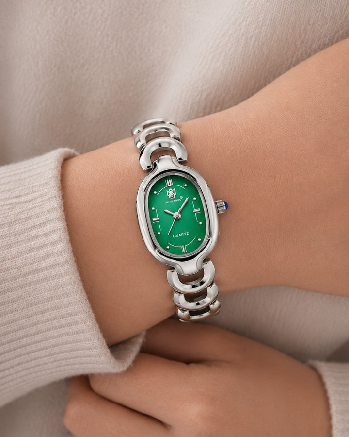Sansi Mayo VETRA -Green Dial & Silver Bracelet