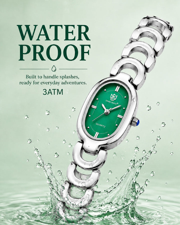Sansi Mayo VETRA -Green Dial & Silver Bracelet